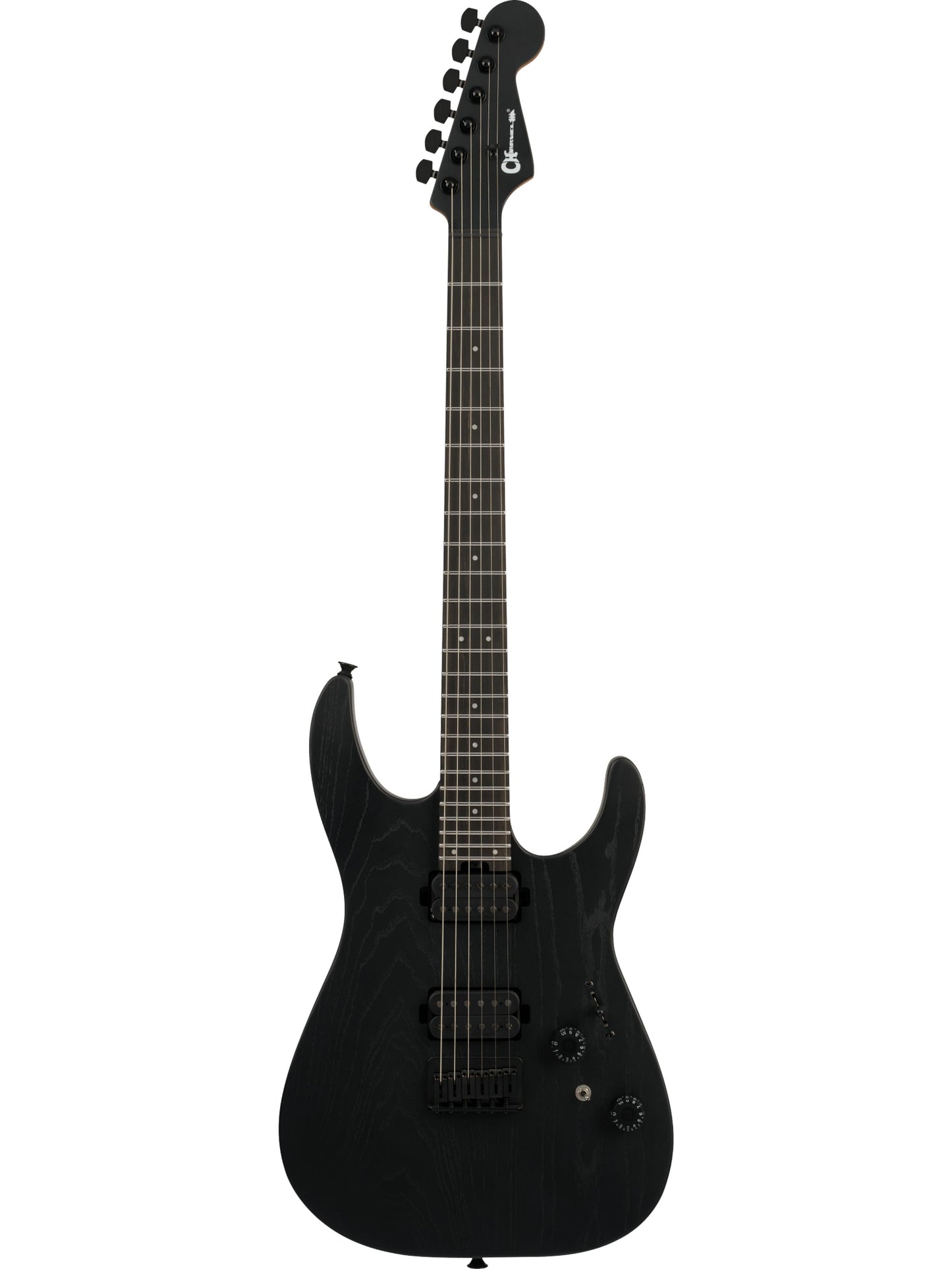 Charvel Pro-Mod Plus Dinky DK24 HH HT Ebony Fretboard, Black Ash