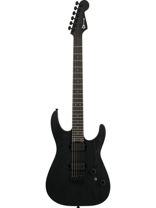 Charvel Pro-Mod Plus Dinky DK24 HH HT Ebony Fretboard, Black Ash