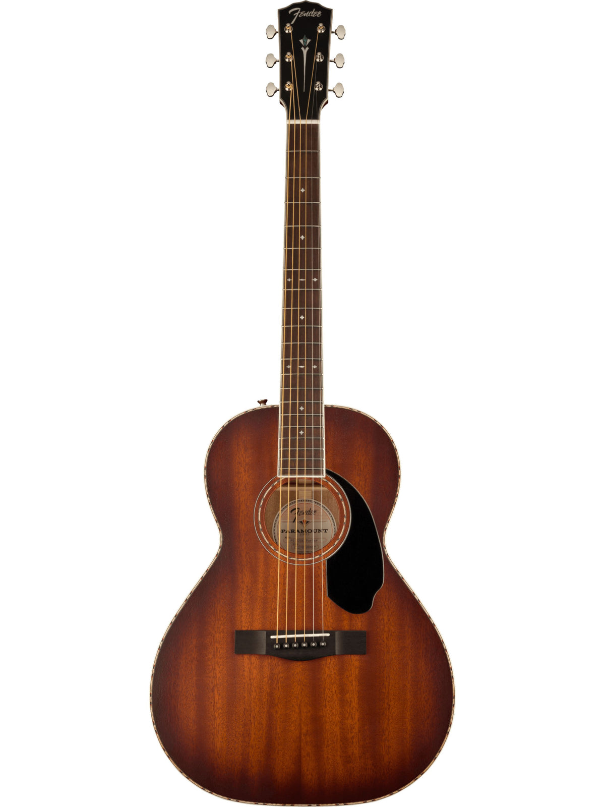 Fender PS-220E All MahoganyParlor Acoustic Guitar, Aged Cognac Burst