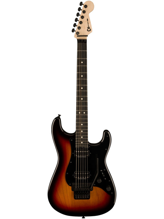 Charvel Pro-Mod So-Cal Style 1 HH FR E, Ebony Fingerboard, Three-Tone Sunburst