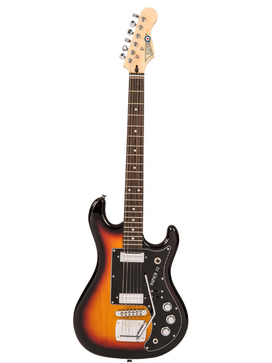 Rapier 22 Electric Guitar, Three Tone Sunburst