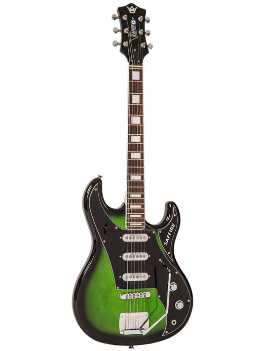 Rapier Saffire Electric Guitar, Green Burst