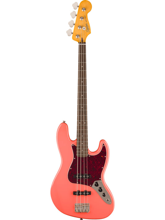 Squier by Fender Classic Vibe '60s Jazz Bass, Tahitian Coral
