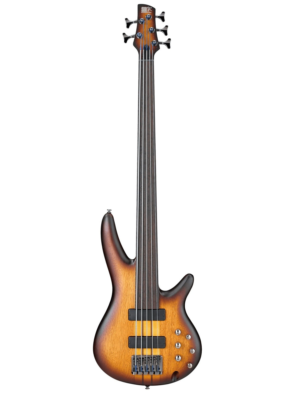Ibanez SRF705 SR 5-String Electric Bass, Brown Burst Flat