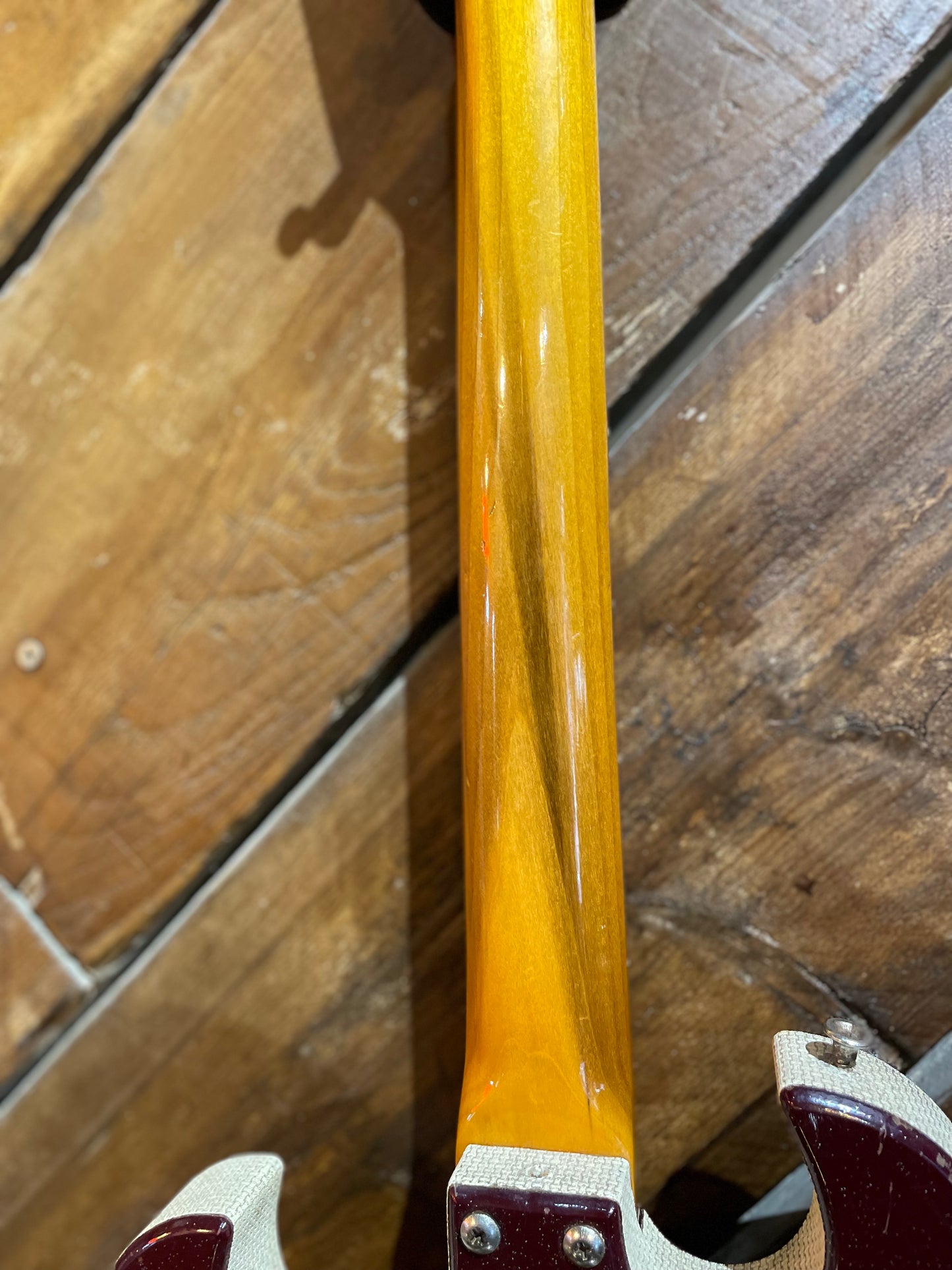 S/H 1963 Silvertone 1457 'Amp & Can' Electric Guitar, Red Burst