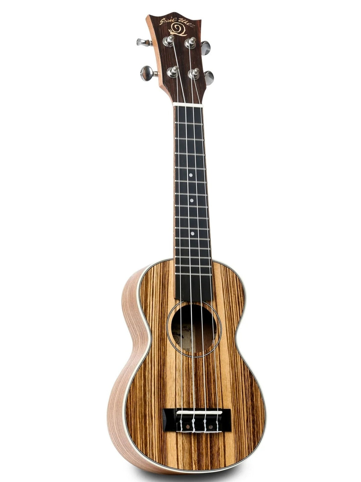 Snail UKS-215E Soprano Ukulele, Zebrawood