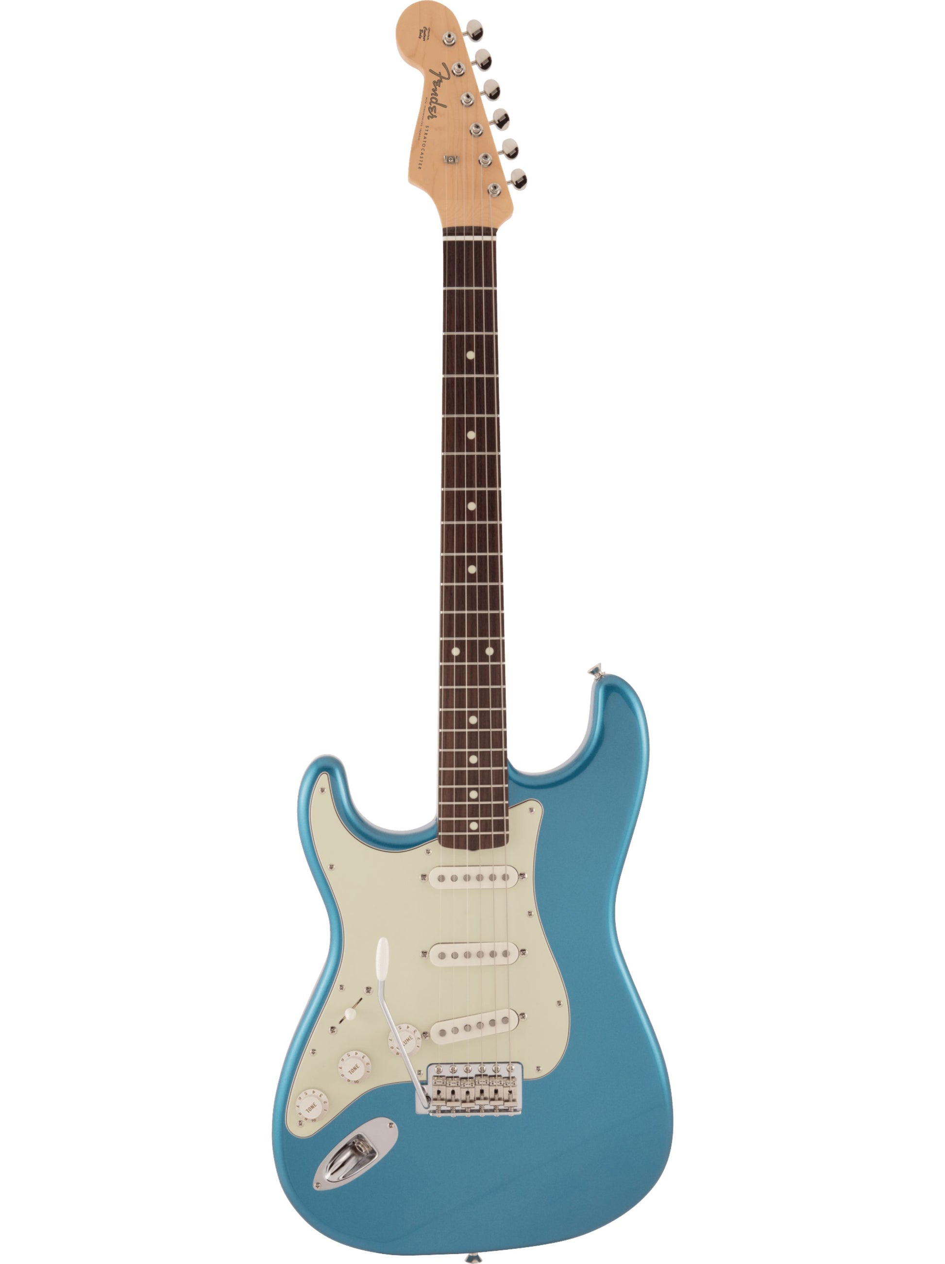 Fender MIJ Traditional 60s Stratocaster Left Handed Rosewood Fretboard, Lake Placid Blue