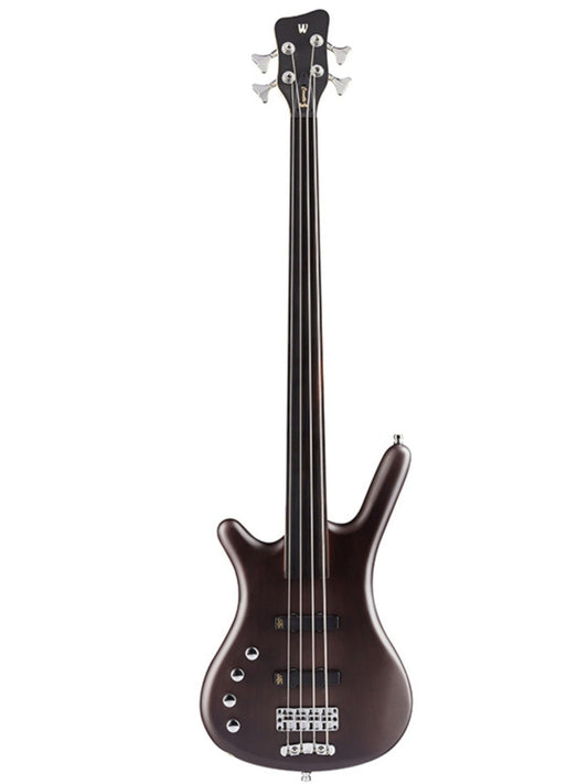 Warwick RockBass Corvette Fretless 4-String Left-Handed Electric Bass, Nirvana Black Satin