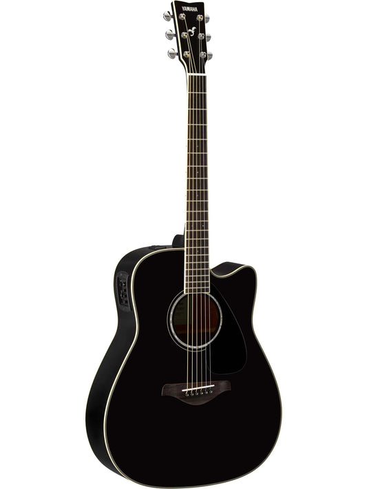 Yamaha FGX830C Dreadnought Electro-Acoustic Guitar, Black