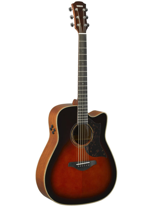 Yamah A3M ARE Electro Acoustic Dreadnought Guitar, Sunburst
