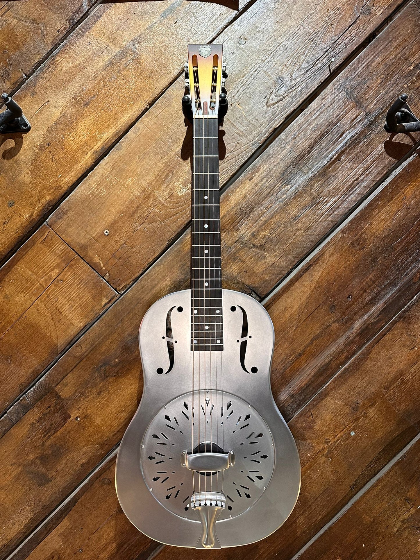 National RAW Series 12 Fret Single Cone Resonator, Steel NEW
