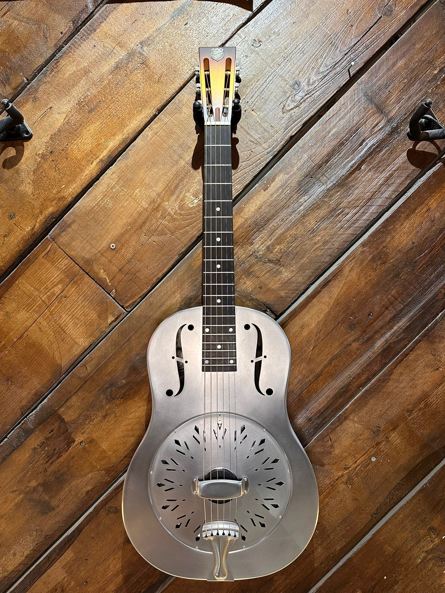 National RAW Series 12 Fret Single Cone Resonator, Steel NEW