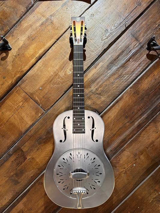 National RAW Series 12 Fret Single Cone Resonator, Steel NEW