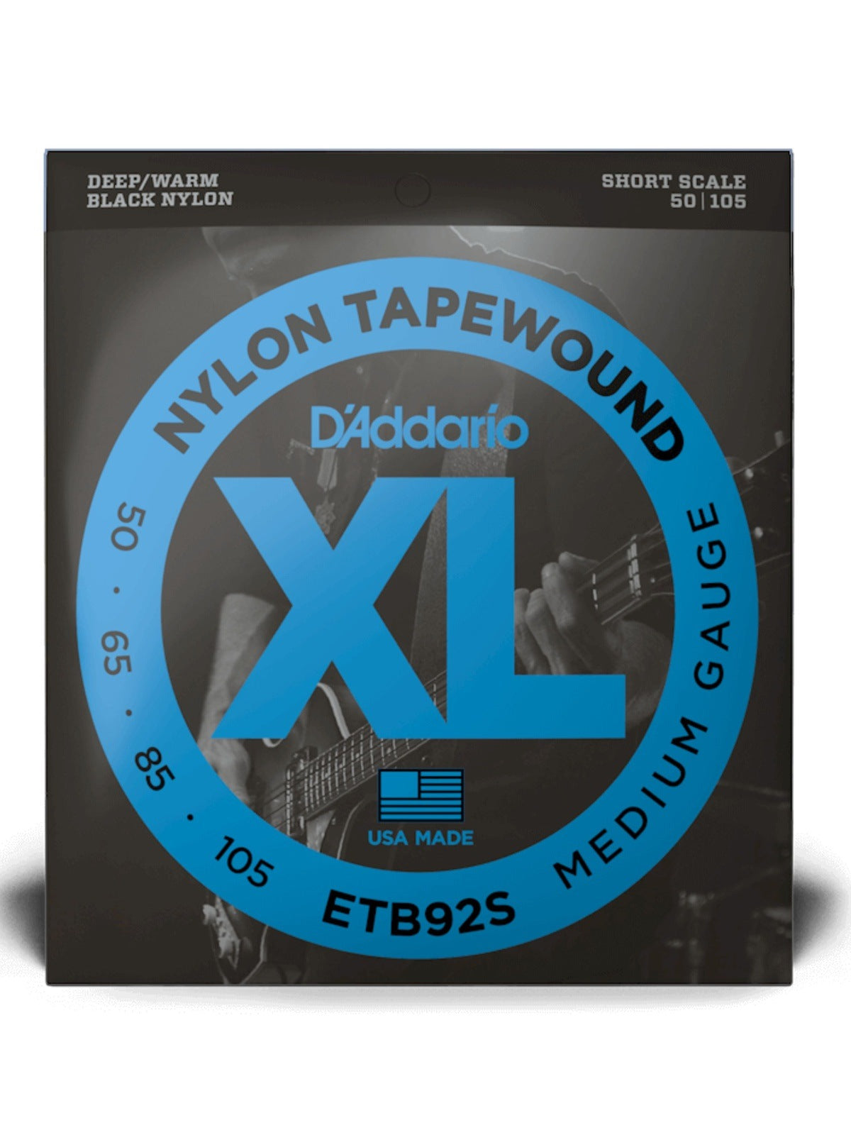 D'Addario XL Nylon Tapewound Bass Strings