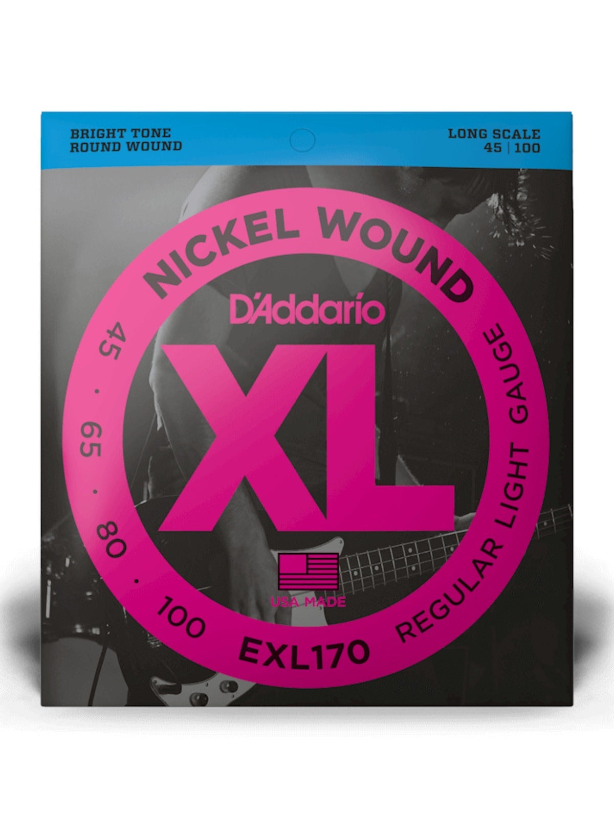 D'Addario XL Nickel Wound Bass Strings