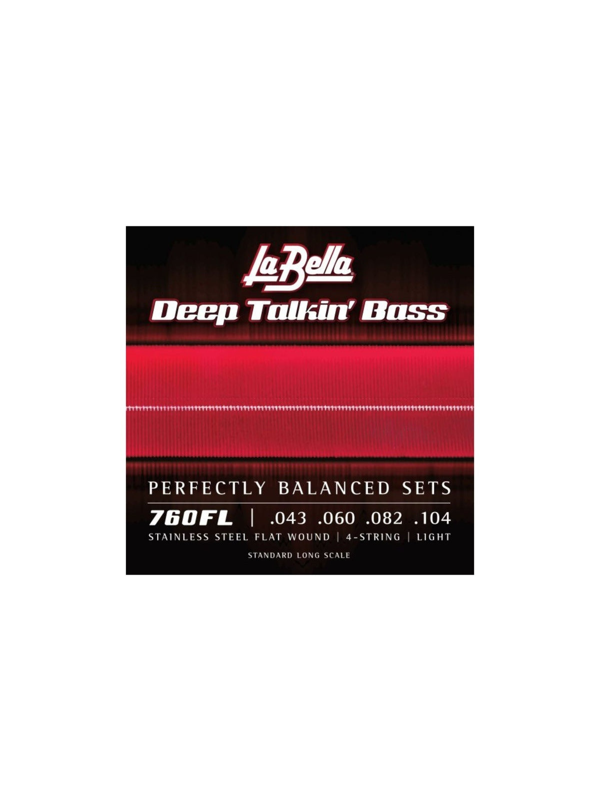 La Bella 760FL Deep Talkin' Bass Flats - Light 43-104