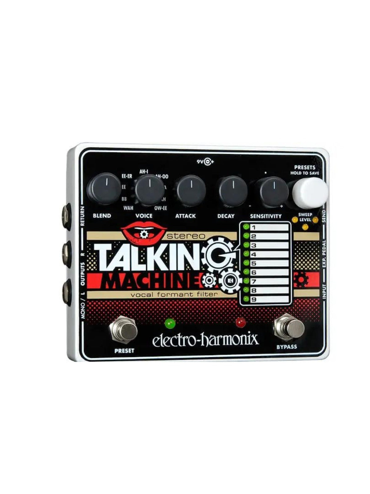 Electro Harmonix Stereo Talking Machine Vocal Formant Filter Pedal