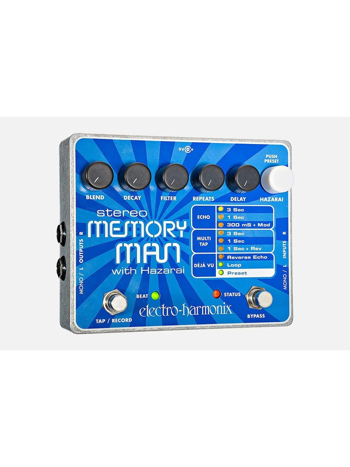 Electro Harmonix Stereo Memory Man with Hazarai Delay & Looper Pedal